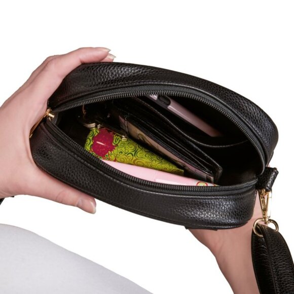 NEW Disney Bradford Exchange Mickey Mouse 'Fun Faces' Hands-Free Bag - Picture 2 of 13